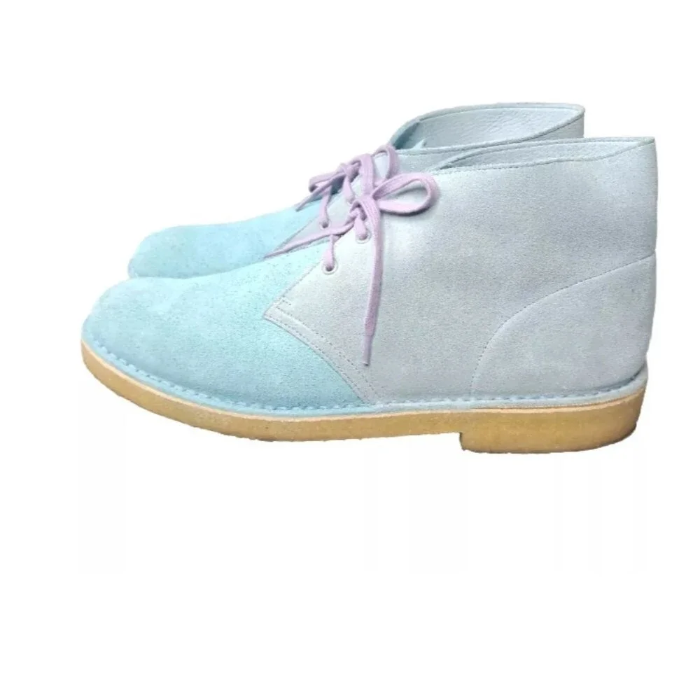 Levi’s Vintage X Clarks Originals Men's Leather Desert Boots Blue Size 11 M